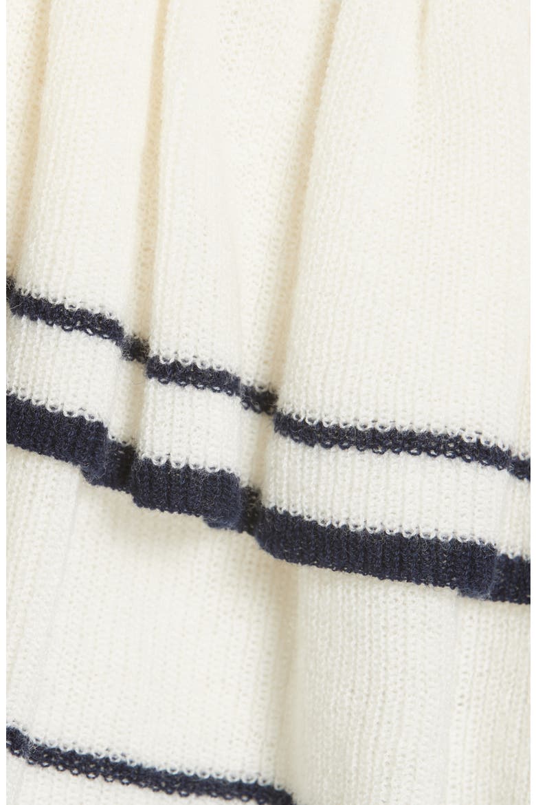 Ruffle One-Shoulder Wool Blend Sweater, Alternate, color, OFF WHITE MULTI