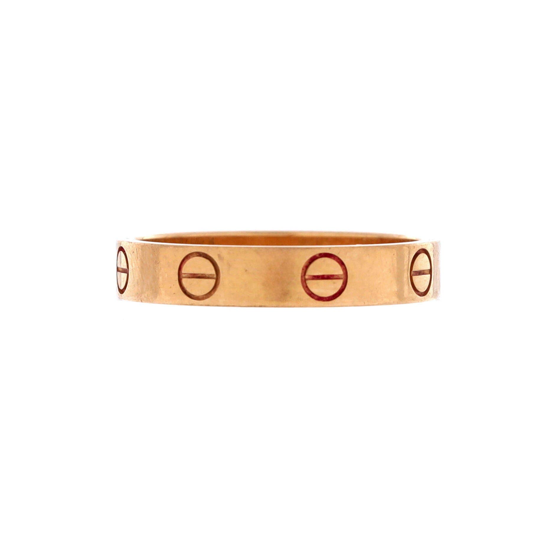 Love Wedding Band Ring 18K Rose Gold, Alternate, color, Metallic Gold