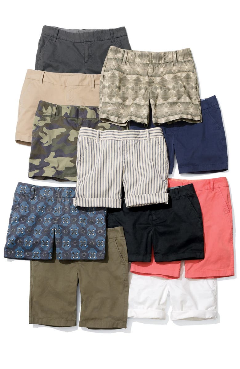 Caslon<sup>®</sup> Clean Front Nine-Inch Shorts, Alternate, color, 