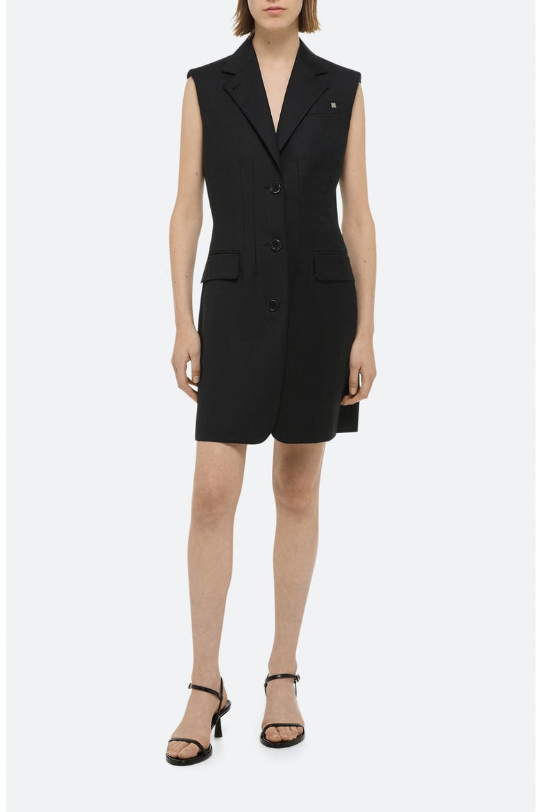 Tailored Sleeveless Blazer Dress, Main, color, BLACK