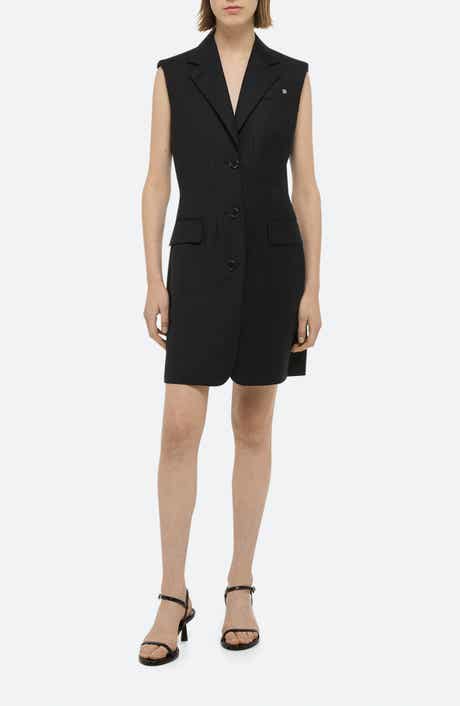 Helmut Lang Tailored Sleeveless Blazer Dress