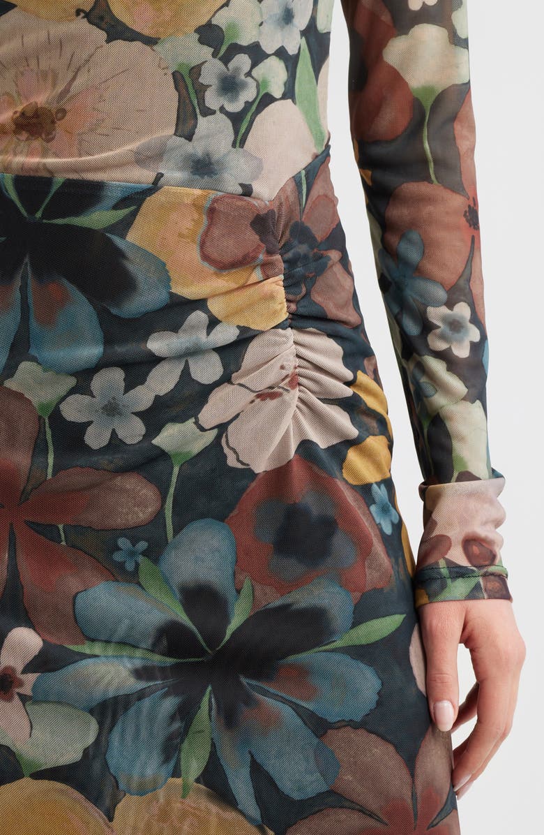 Cleobella Katya Long Sleeve Midi Dress, Alternate, color, Foraged Violets