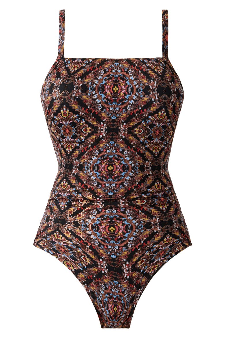 Scandale Kara One-Piece Swimsuit, Alternate, color, BLACK/ MULTI