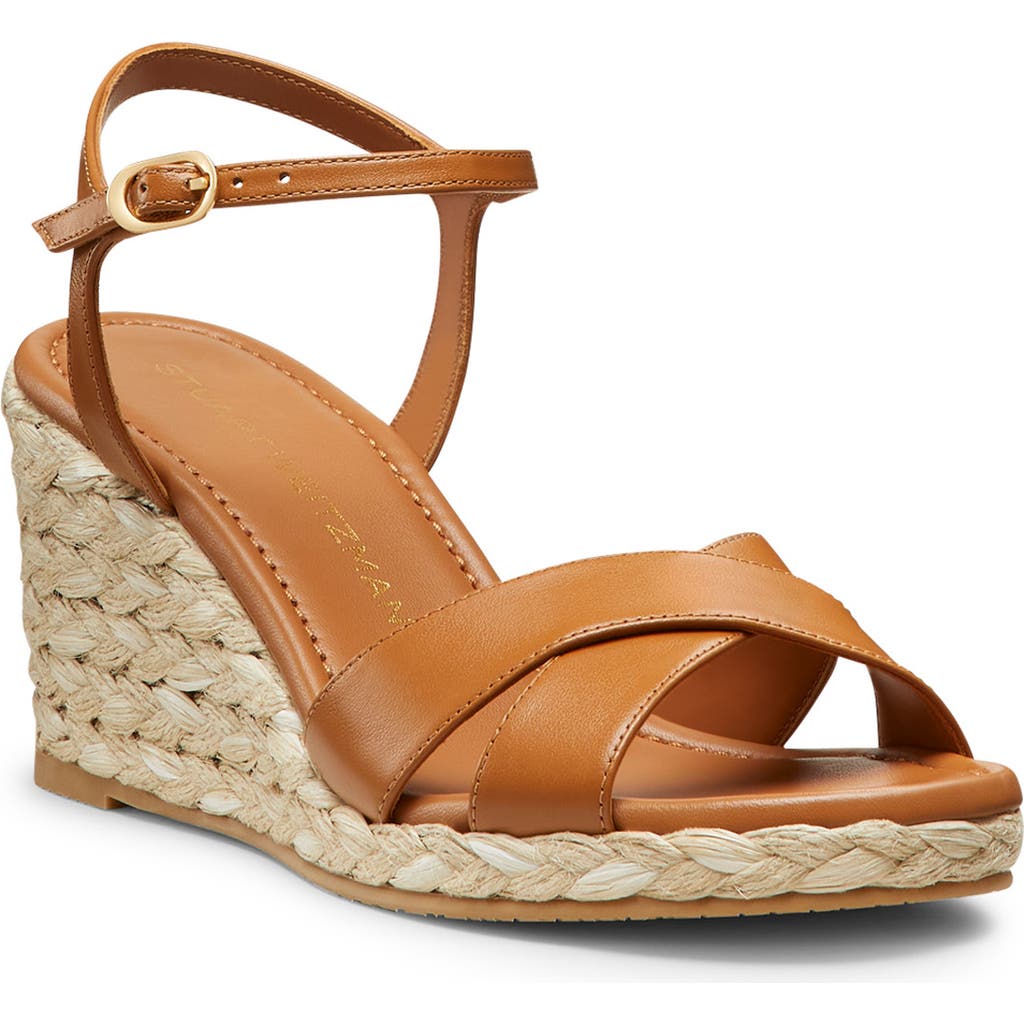 Stuart Weitzman 75mm Dayna Espadrilles In Macchiato/natural
