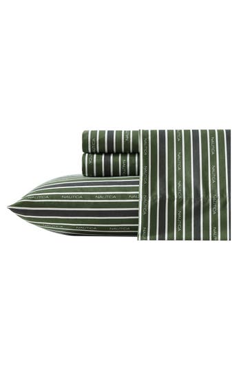 NAUTICA NAUTICA VARADERO TYPEFACE 200 THREAD COUNT SHEET SET 