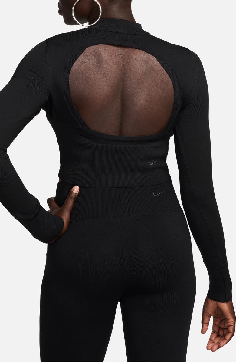 Nike Open Back Crop Sweater, Alternate, color,