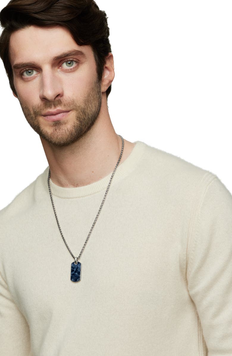 David Yurman Exotic Pietersite Stone Tag, Alternate, color, Pietersite