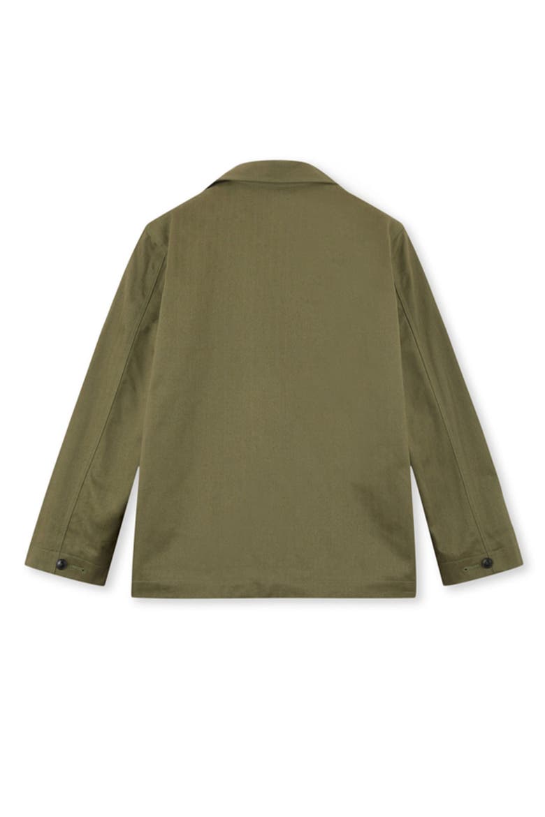 Solomonf Cotton Padded Overshirt, Alternate, color, GREEN