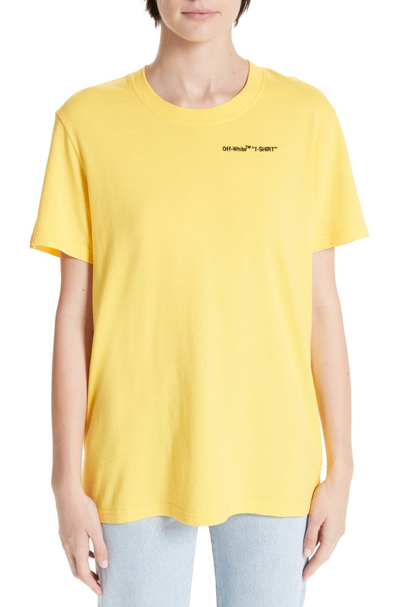 Off-White Quotes Casual Tee, Main, color, 