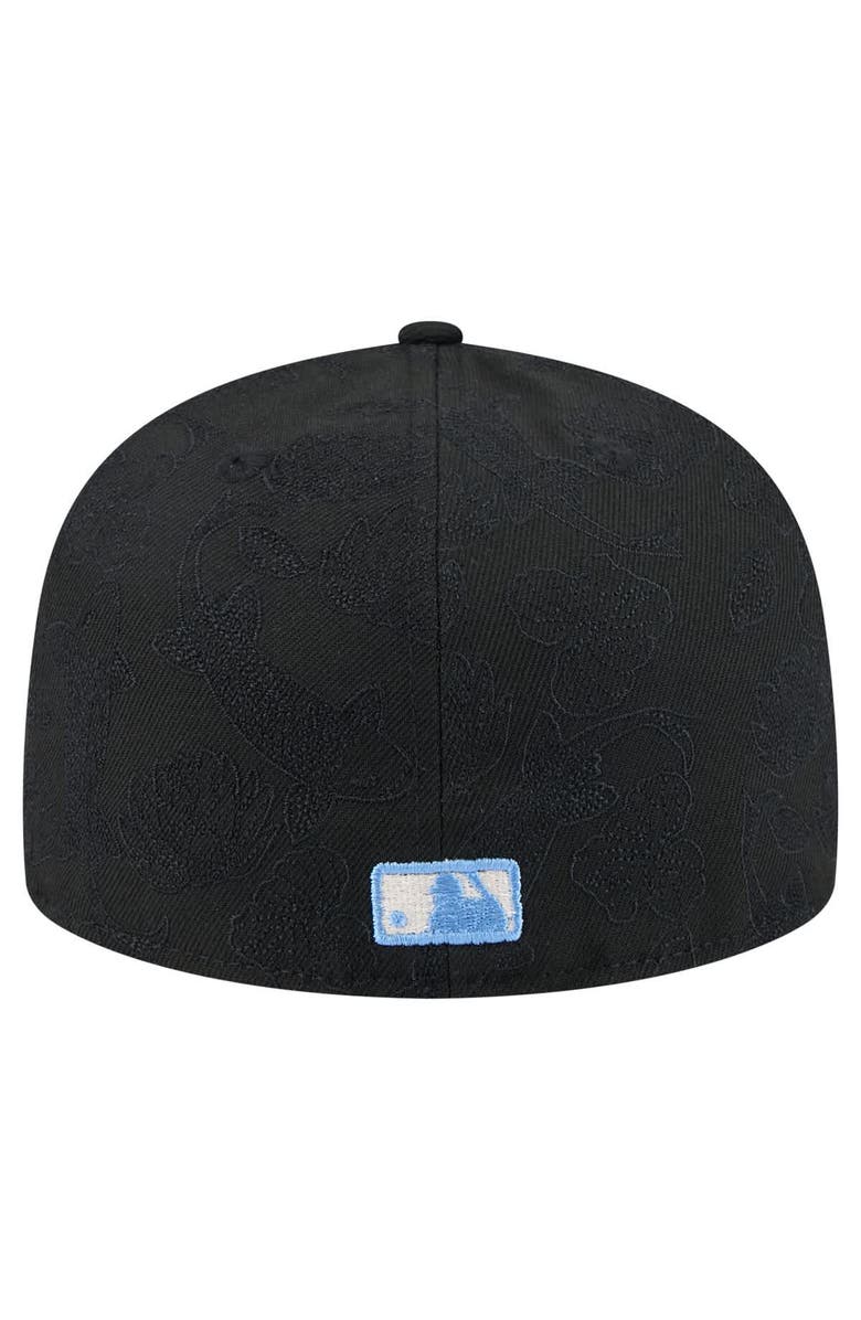 New Era Men's New Era Black New York Yankees Tonal Koi 59FIFTY Fitted Hat, Alternate, color, 