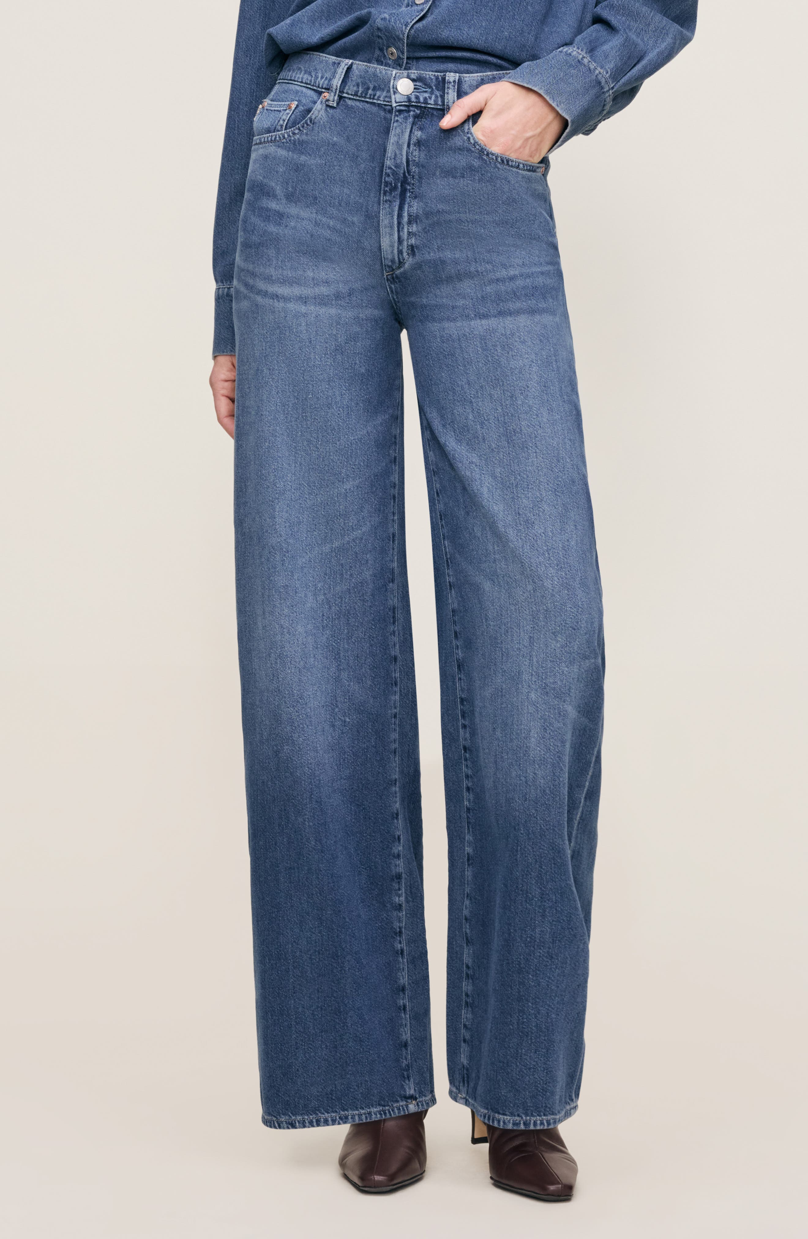 Hepburn Aura High Rise Wide Leg Jeans