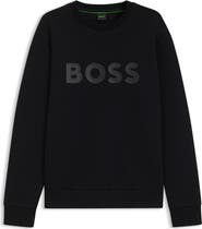 BOSS Salbo Tonal Logo Crewneck Sweatshirt