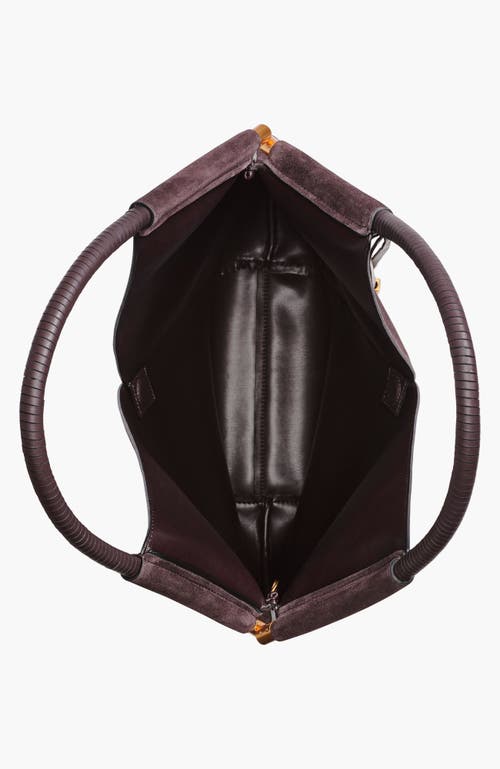 Donna Karan New York Baldwin Suede Shoulder In Purple