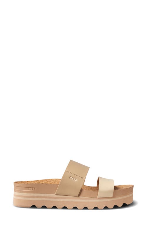 Reef Cushion Vista Hi Platform Slide Sandal In Oasis Duo