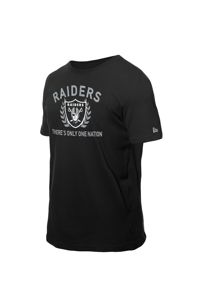 New Era Men's New Era Black Las Vegas Raiders 2025 NFL Draft T-Shirt, Alternate, color, Black
