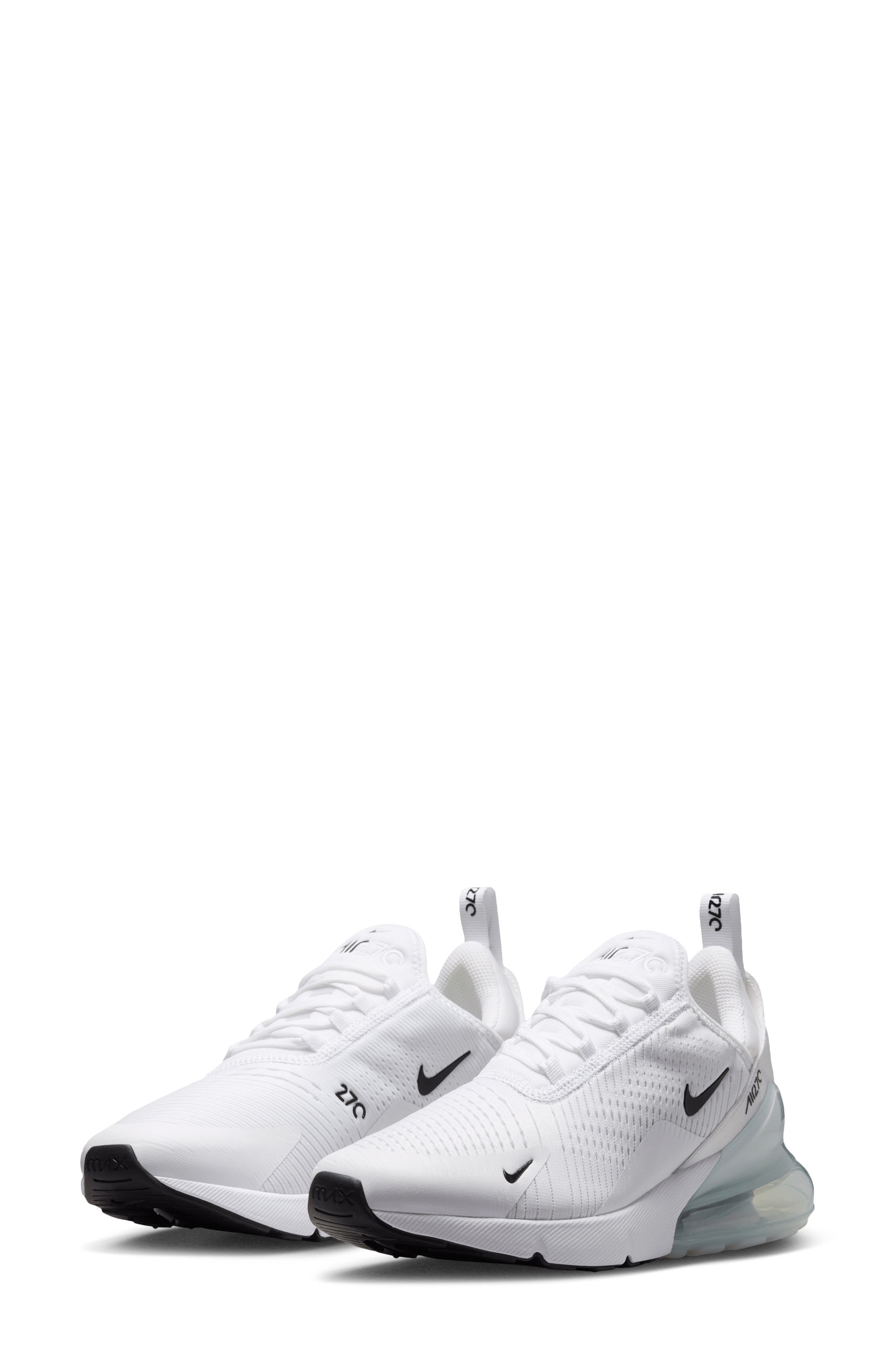 Air Max 270 Sneaker, Main, color, BLACK/ WHITE