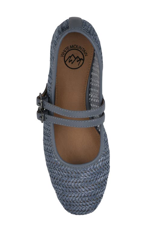 Cliffs By White Mountain Bocage Mary Jane Flat In Blue Smooth