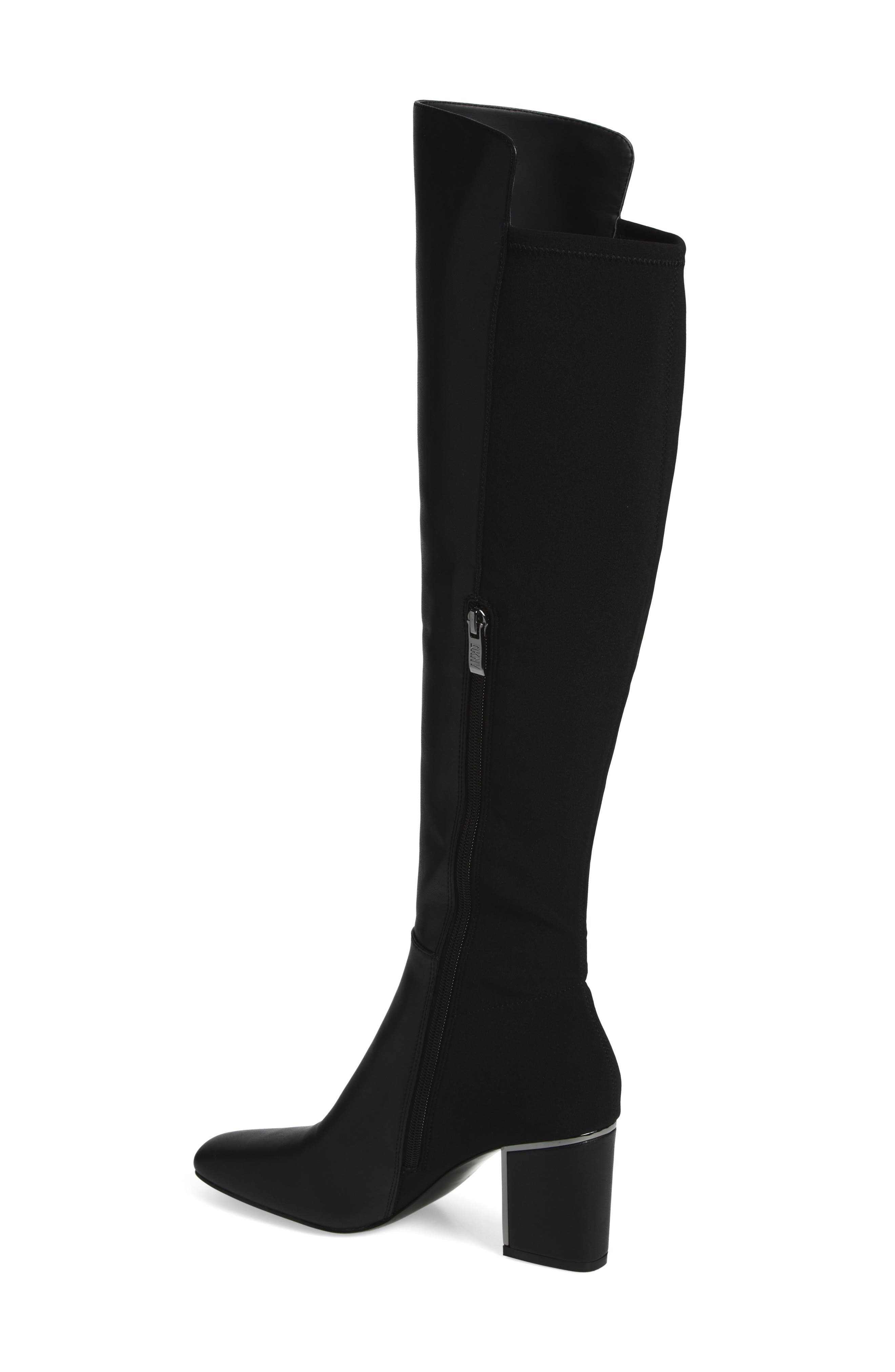 DKNY Cilli Knee High Boot, Alternate, color, Black