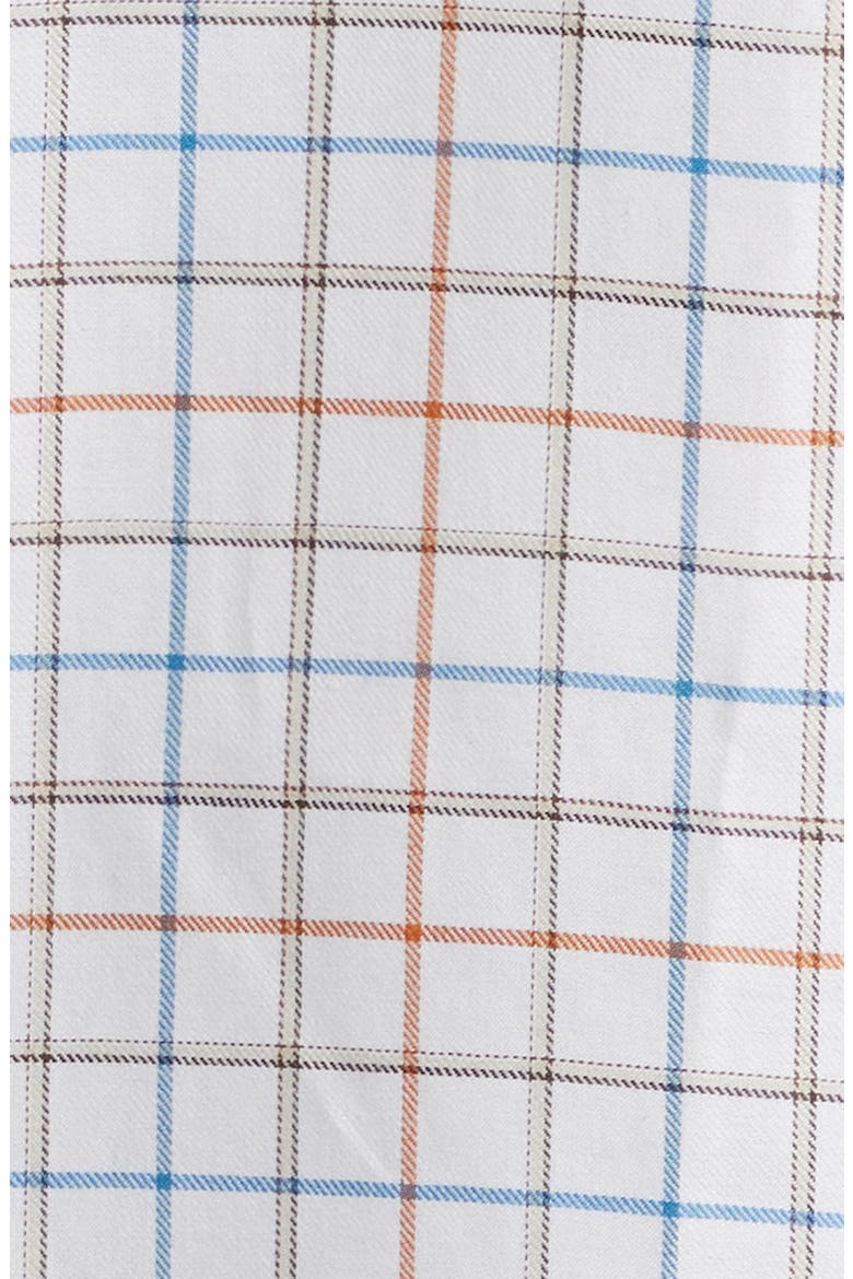 Windowpane Prep Cotton Twill Button-Down Shirt, Alternate, color, AUBURN