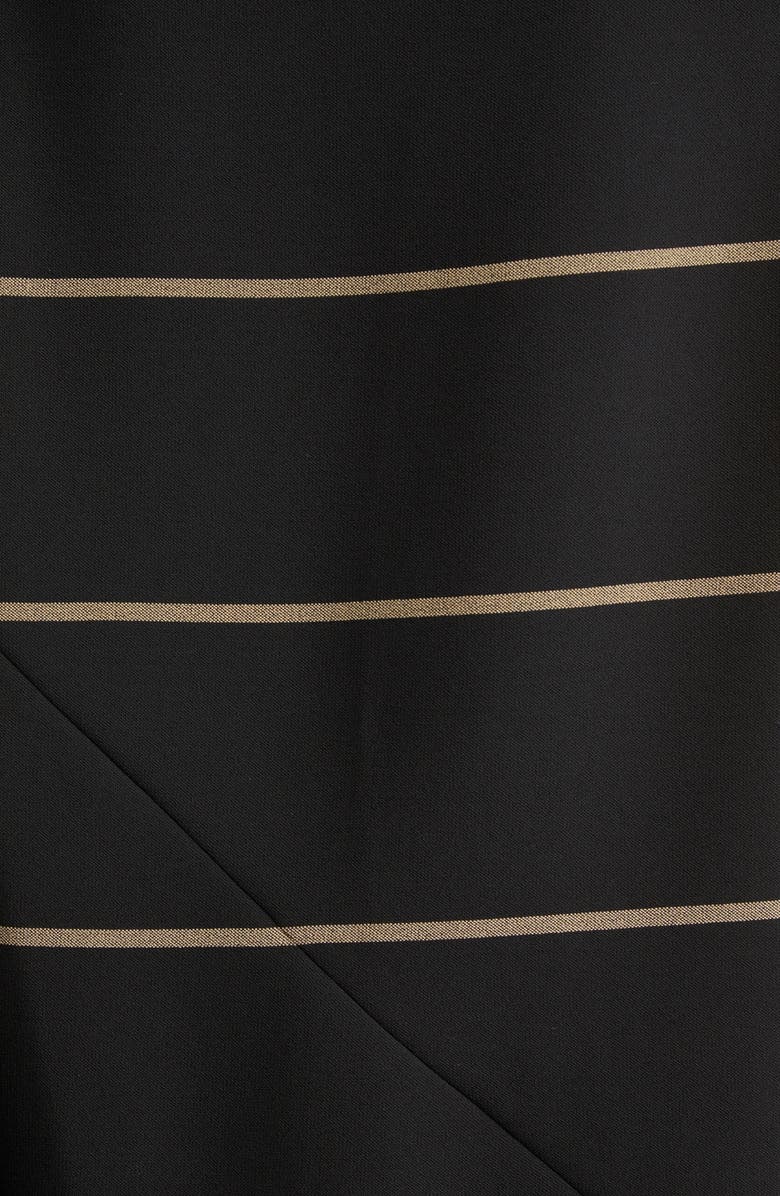 Proenza Schouler Sutton Stripe Draped Knit Top, Alternate, color, Black Multi