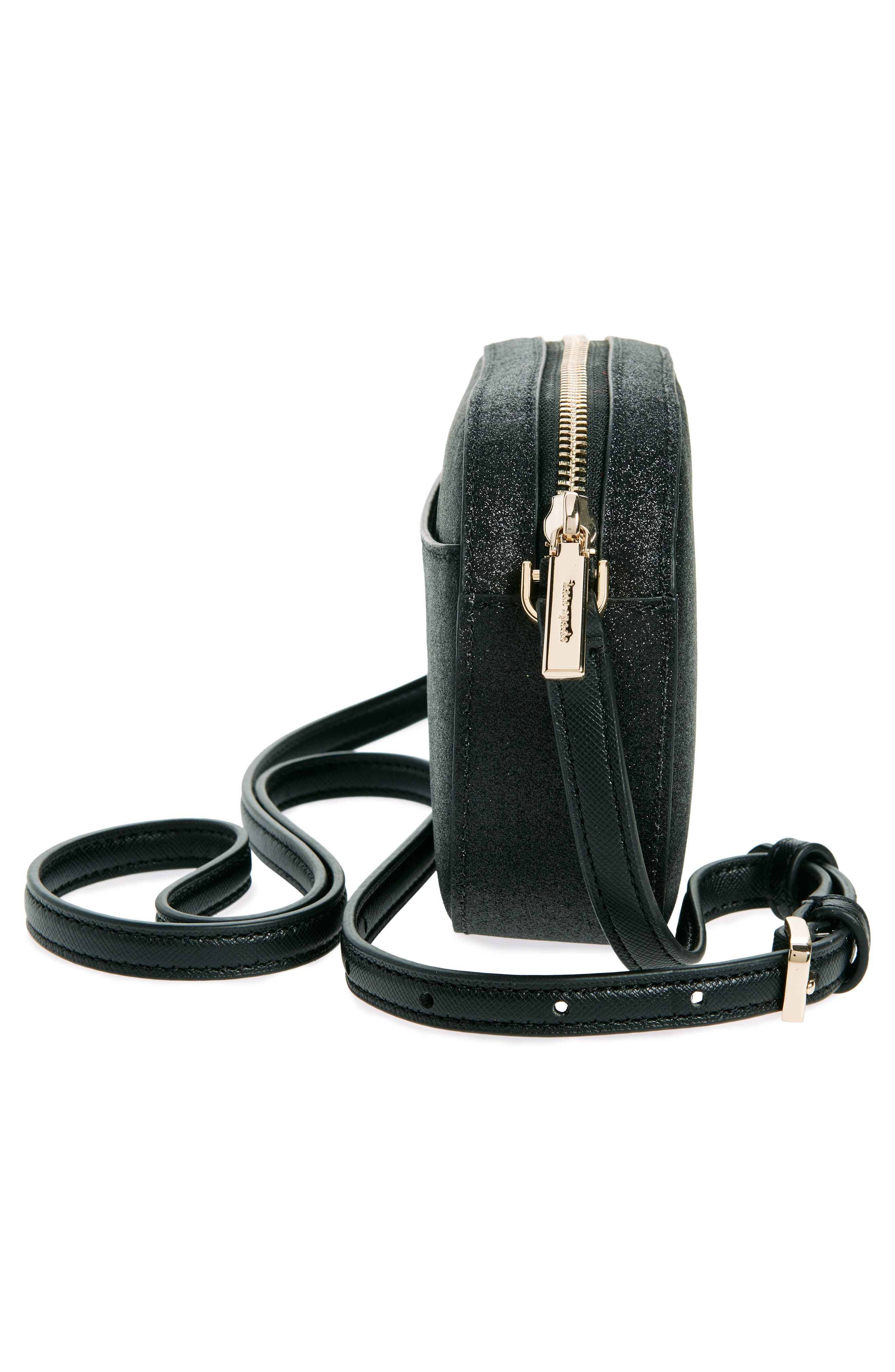 Kate Spade New York glimmer oval camera bag, Alternate, color, 