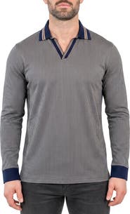 Maceoo Unknown Long Sleeve Cotton Polo