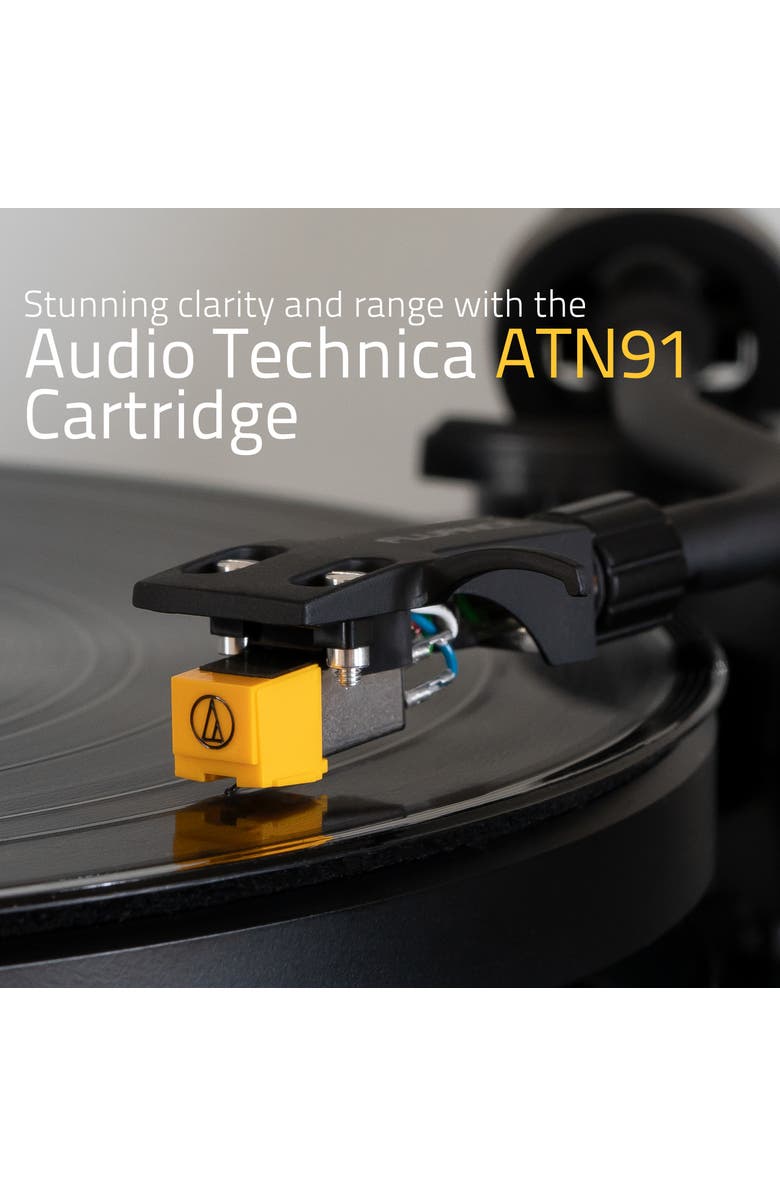 Fluance Classic HiFi Vinyl Turntable Record Player Audio Technica Cartridge, Alternate, color, Piano Black