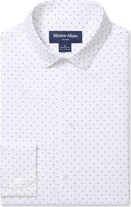 Mizzen+Main Leeward Trim Fit Neat Dot No Tuck Button-Up Shirt