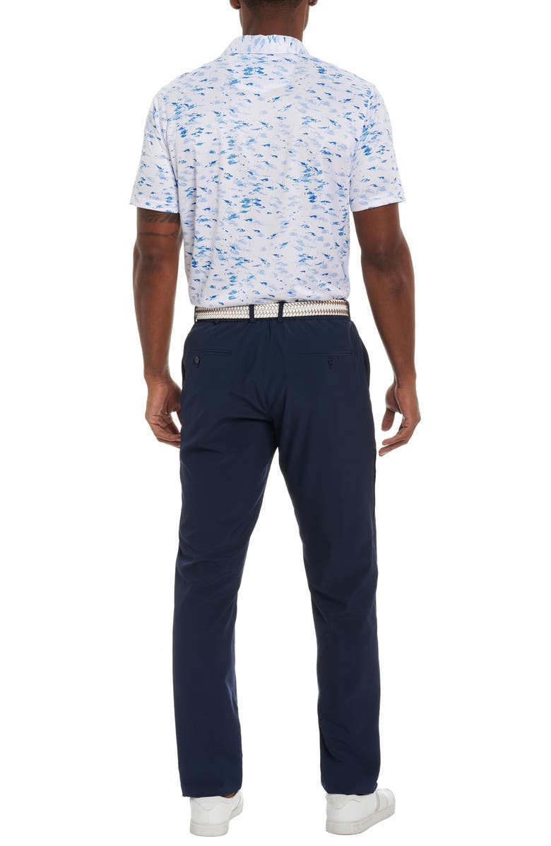 Robert Graham Nautical Net Fish Print Performance Polo, Alternate, color, 
