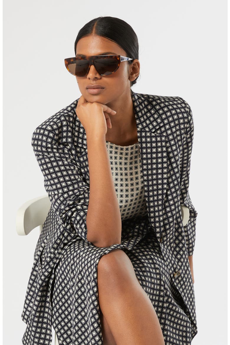 Umano Silk Blazer, Alternate, color, MIDNIGHT BLUE