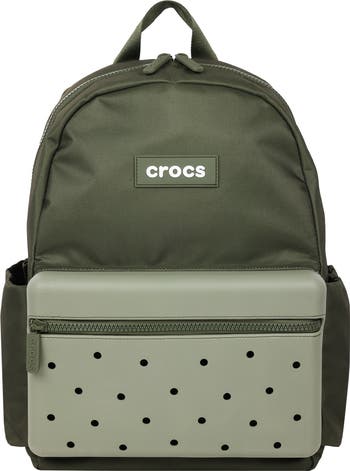 CROCS Gray Molded Front Backpack Amazon.com | Crocs Classic Backpack Taupe Size One size  main image 2