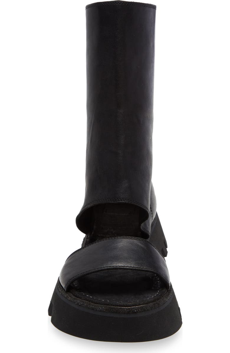 Guidi Lug Sole Back Zip Sandal, Alternate, color,