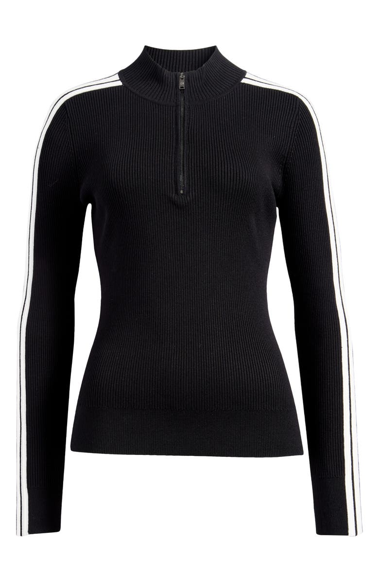 DKNY Sleeve Stripe Half Zip Sweater, Alternate, color, 