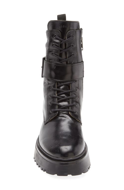 Allsaints Onyx Lug Sole Boot In Black