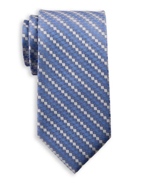 Big & Tall Optical Geometric Tie