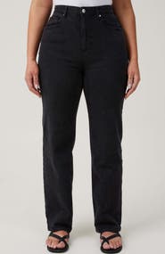 Cotton On Women's Curvy Stretch Straight Jean