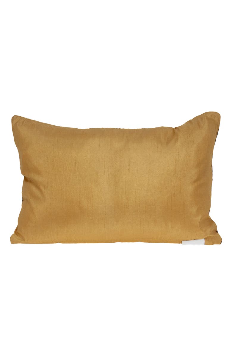 PARKLAND COLLECTION Beaded Geometric Accent Pillow, Alternate, color, Beige