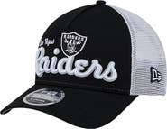 New Era Men's New Era  Black Las Vegas Raiders Side Lines 9FORTY Adjustable Hat