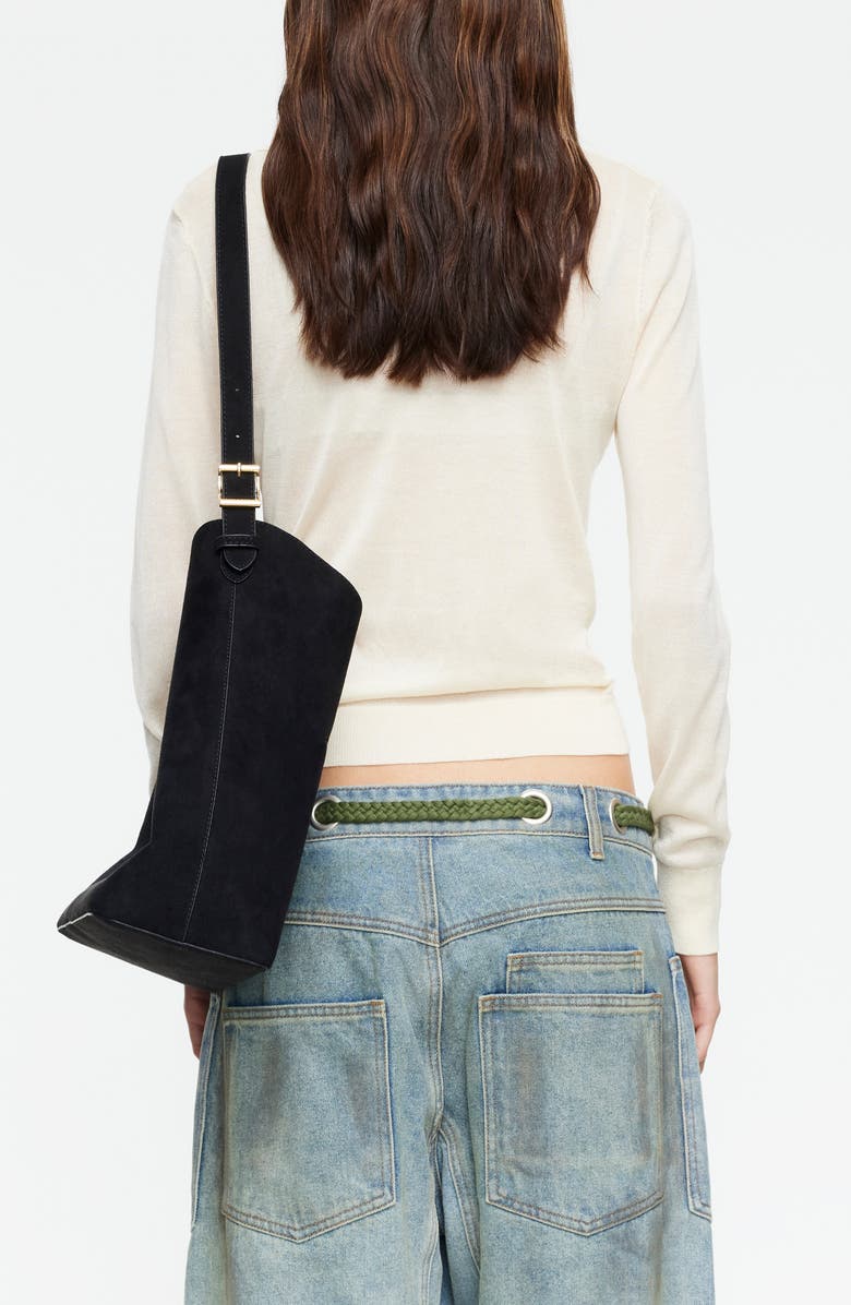 LIONESS Chalet Point Collar Knit Shirt, Alternate, color, Butter