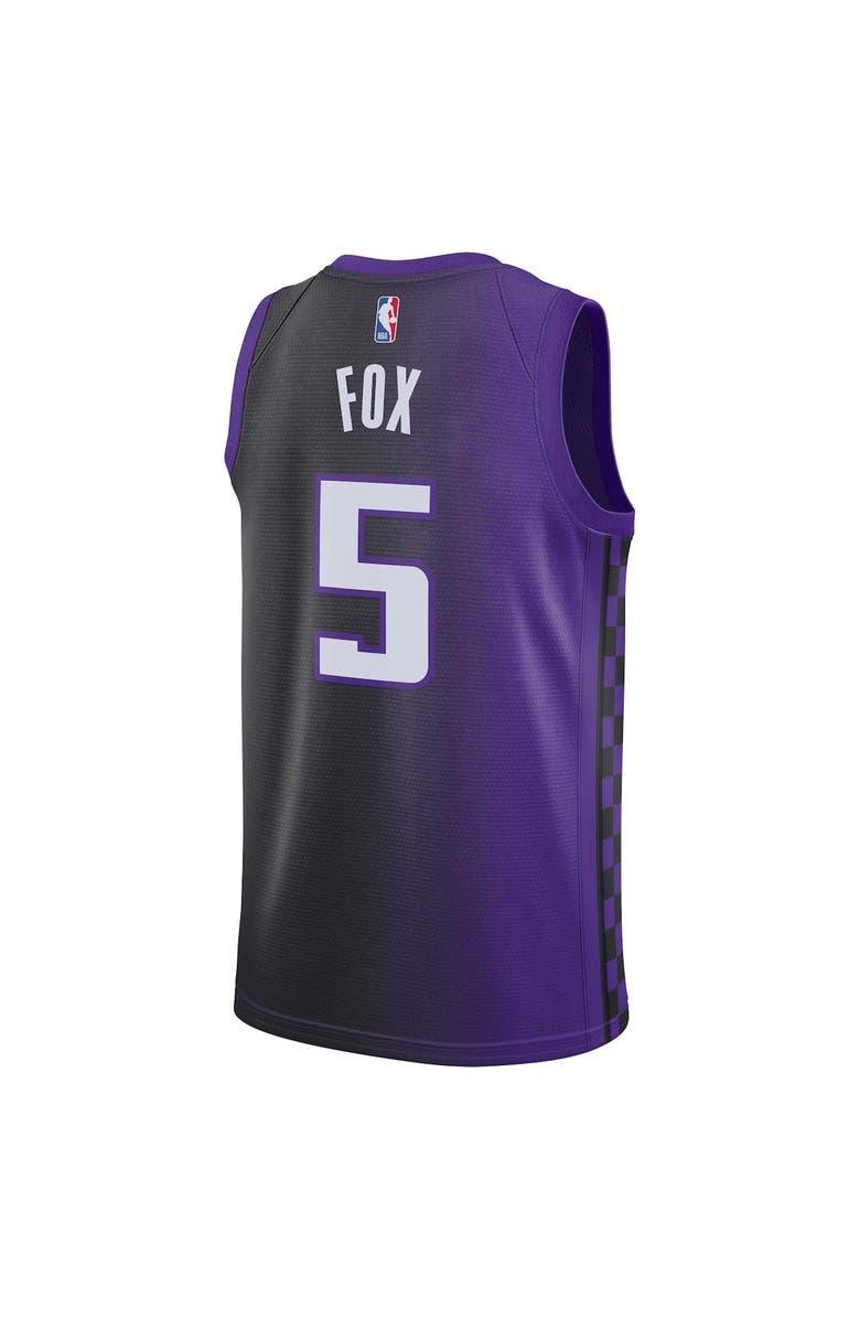 Jordan Brand Unisex Jordan Brand De'Aaron Fox Purple Sacramento Kings Swingman Jersey - Statement Edition, Alternate, color, 