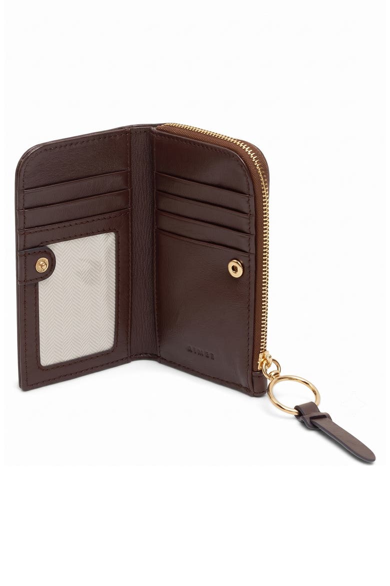 Moxy Snake Embossed Leather Slim Wallet, Alternate, color, FUDGE
