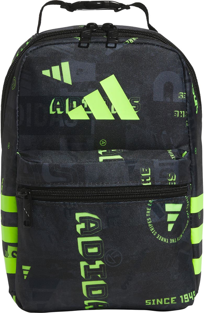 adidas Kids' Santiago 3 Lunch Bag, Main, color, Black/ Yellow