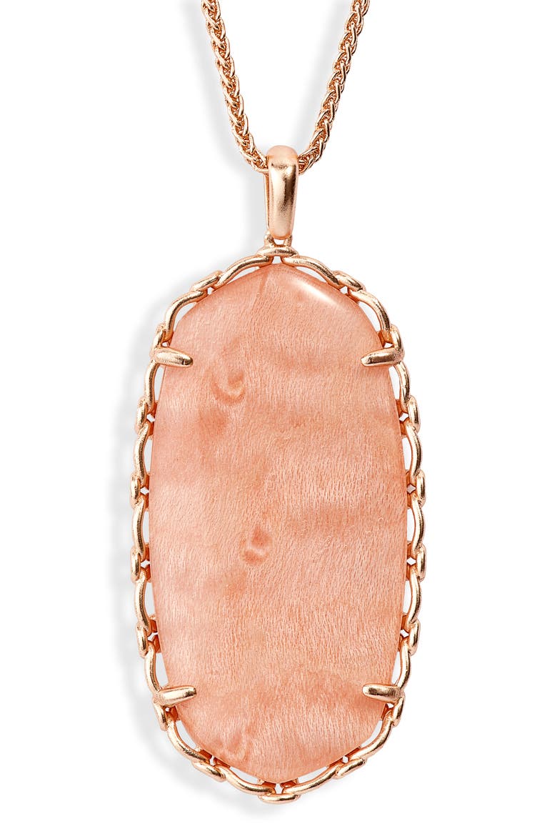 Reid Macramé Pendant Necklace, Alternate, color, RSG BLUSH WOOD