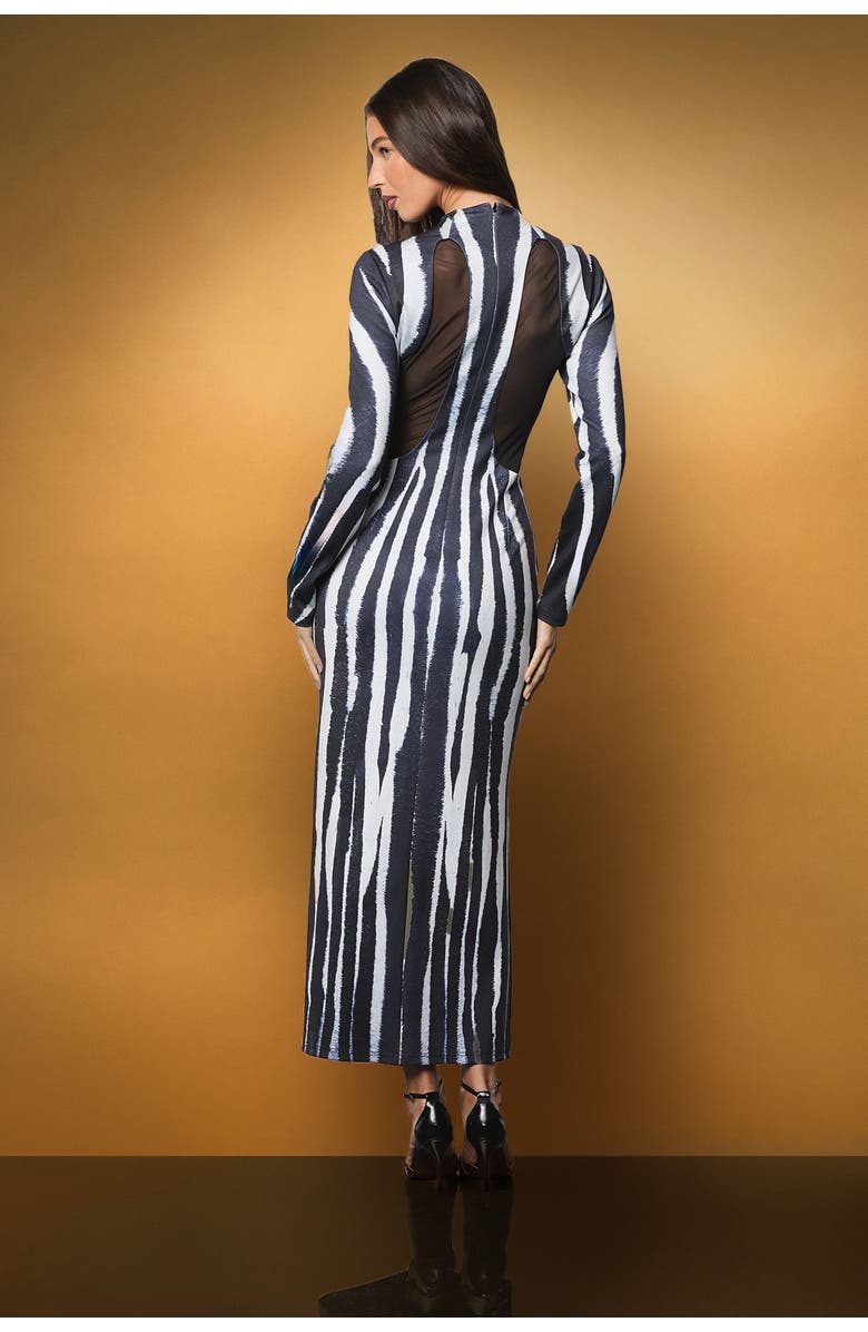 Coast Muse Printed Maxi Dress, Alternate, color, Mono