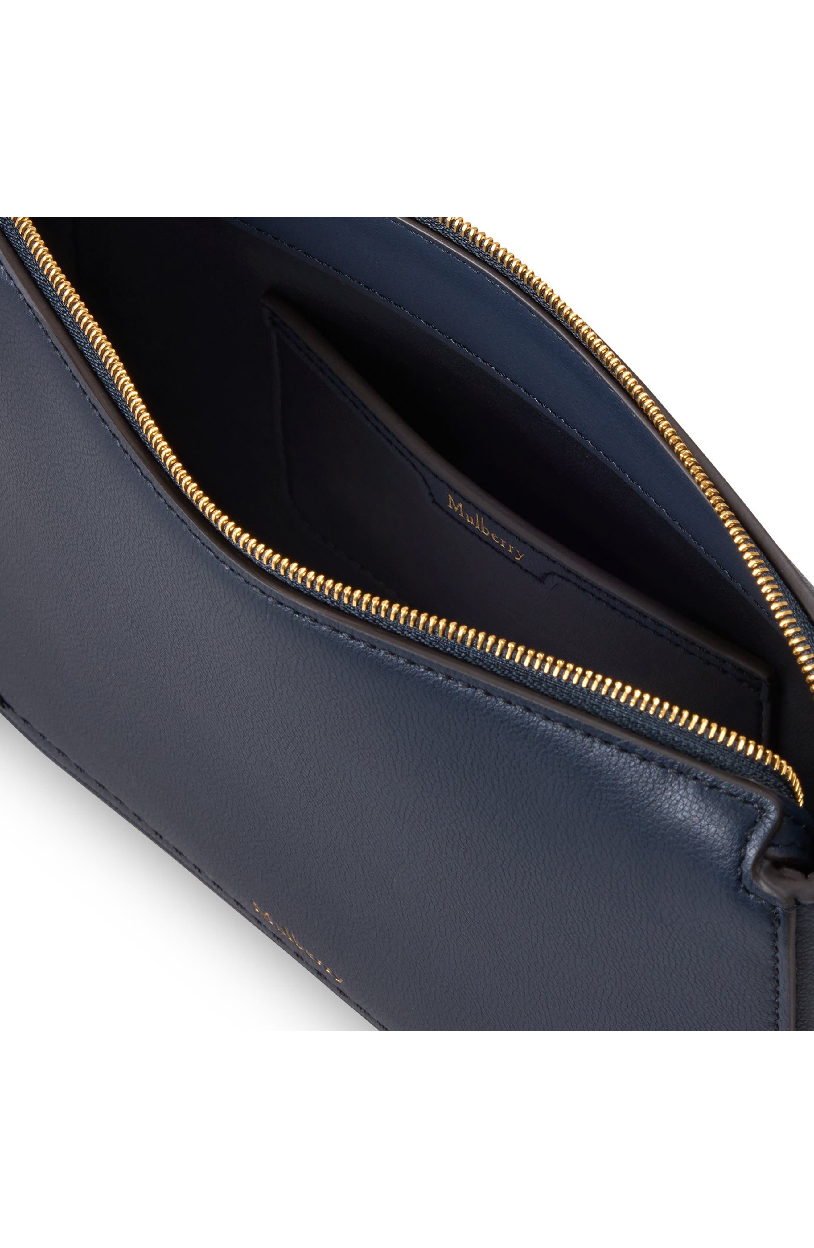 Mulberry Clovelly Leather Crossbody Bag, Alternate, color, Night Sky