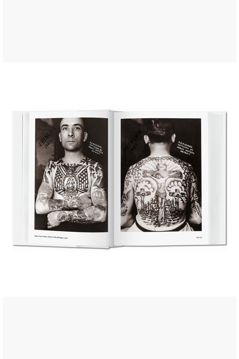 1000 Tattoos English French German Book, Alternate, color, White