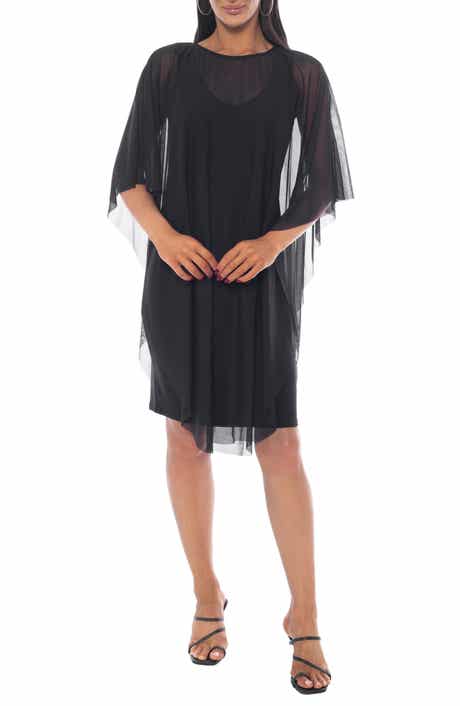 TASH AND SOPHIE Sheer Overlay Minidress