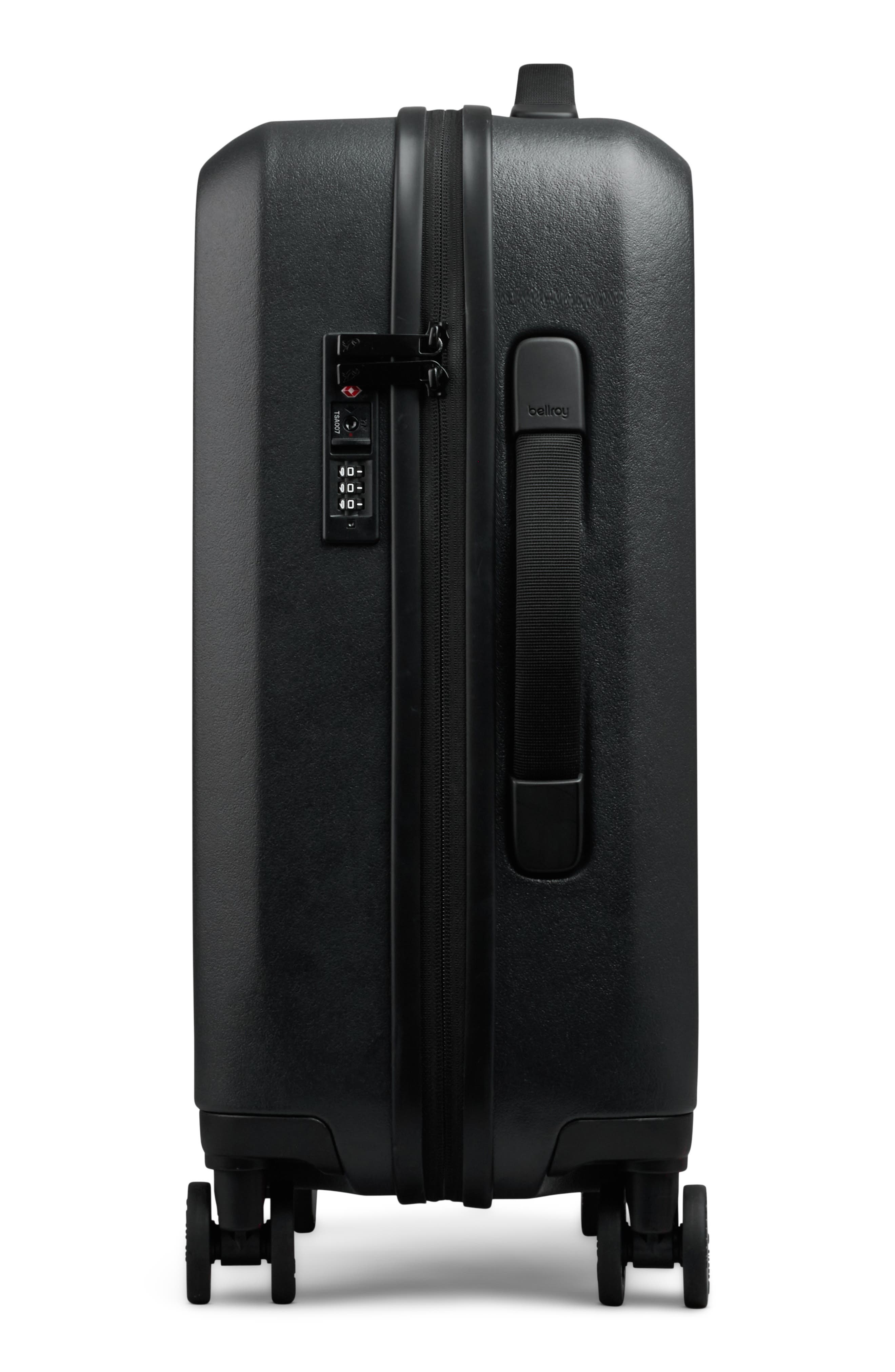 Bellroy Transit Hard Shell Spinner Carry-On Luggage, Alternate, color, Black