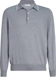 Brunello Cucinelli Cotton and cashmere knit polo