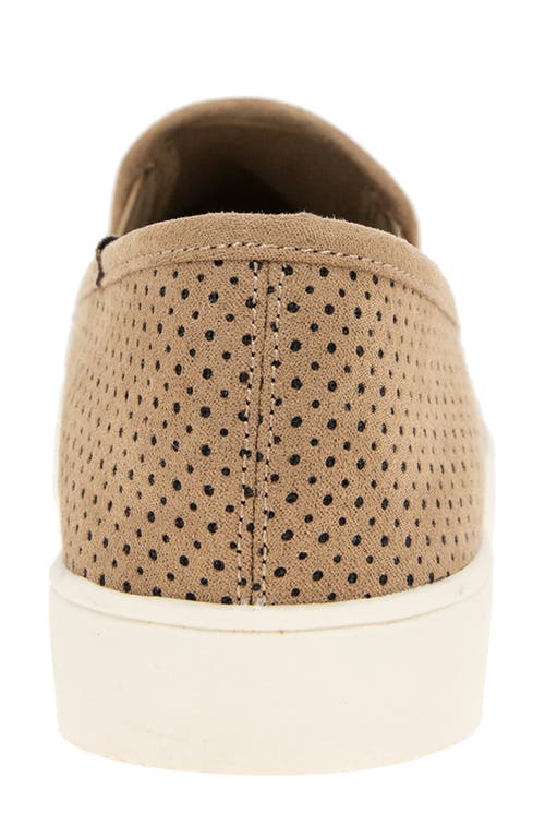 Esprit North Perforated Slip-on Sneaker In Brown